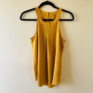 Sleeveless Mustard Yellow Halter Top